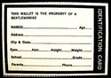 Beatles 1964 Wallet Photo Card Kit Paul John Georg