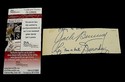 Autograph Jack Benny Leo Durocher JSA Certified Do