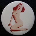 Marilyn Monroe Golden Dreams Pinback Button VTG 19