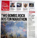 Boston Marathon Bombings Newpaper Los Angeles Dail