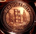 World Trade Center Ashtray Pre 9/11 Copper NYC App