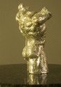  Kindling-Doll genuine Silver Leaf wax sculpture