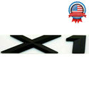10-21 X1 Matte Black Letter Logo Emblem Badge Lift