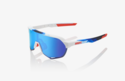 100% Percent Cycling S2 Sunglasses Matte White Geo