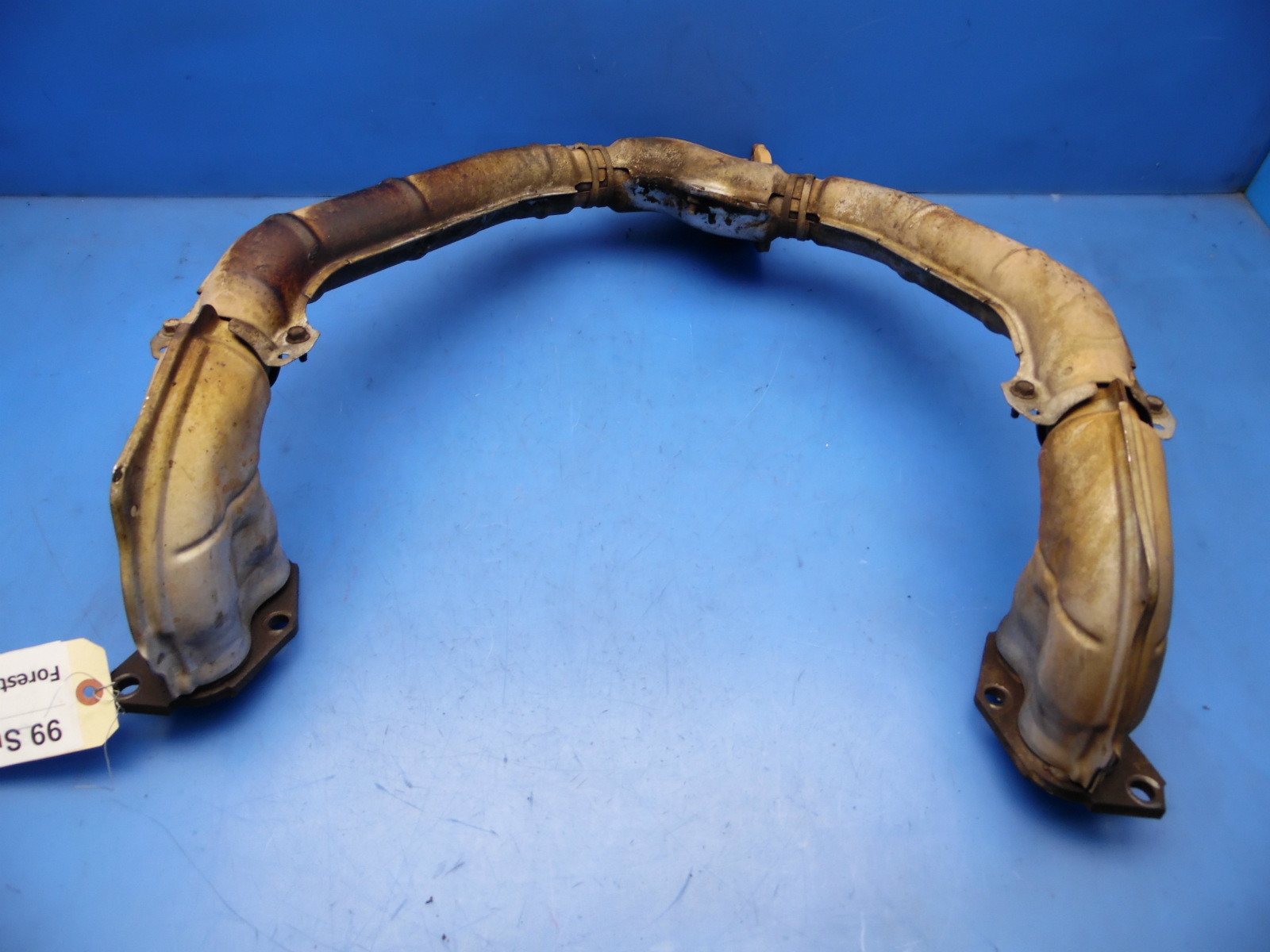 9802 Subaru Forester OEM exhaust manifold top STOCK factory 2.5L DOHC