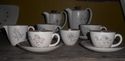 CUPS AND SAUCERS POOLE POTTERY TRUDIANA RETRO COFF