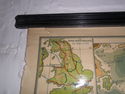 LARGE VINTAGE HANGING WALL MAP AUSTRALIA AND NEW Z