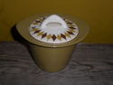 FIGGJO FLINT LIDDED SUGAR BOWL RETRO c 1960