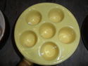 l'escargot serving / baking dishes x 5 vintage Fre