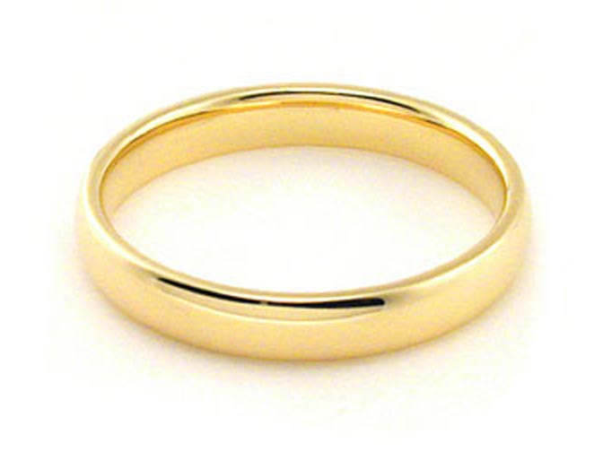 14k yellow Solid Gold Wedding Band 3mm 