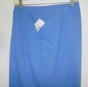 Plus Size 4X LIZ & ME Blue Cotton Knit Capris Crop