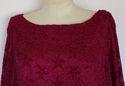 Plus Size 3X CATHERINES Wine Burgundy Lacey Occasi