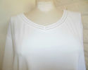 Plus Size 5X  LIZ & ME White Short-Sleeve V-Neck T