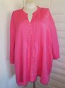 Plus Size 5XWP Pink Tunic Blouse MAGGIE BARNE Butt