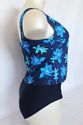 Plus Size 24W 2X Blue Floral Adolpho II Swimsuit  