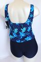 Plus Size 24W 2X Blue Floral Adolpho II Swimsuit  