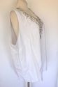 Plus Size 4X LIZ & ME White Tan Embroidery Sleevel