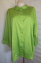 Plus Size 5X Bright Green MAGGIE BARNES Pintuck Bu