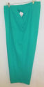 Plus Size 4X LIZ & ME Turquoise Cotton Knit Capris