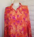 Plus Size 5X  LIZ & ME Dotted Swiss Tie-Dye Effect