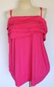 Plus Size 26W 28W 3X Bright Pink LANE BRYANT Ruffl