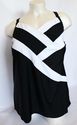 Plus Size 32W 4X  DELTA BURKE Black & White (Cathe