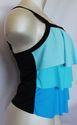 Plus Size 16W 0X Blue Tiered INCHES OFF Tankini To