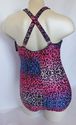 Plus Size 3X Pink Blue Leopard Print  XOXO Criss-C