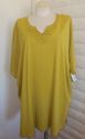 Plus Size 4X  LIZ & ME Mustard Green Short-Sleeve 