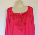 Plus Size 3XWP Pink MAGGIE BARNES Peasant Style Em