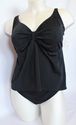 Plus Size 24W 2X Black AERIN ROSE Underwire 2Pc.Sw