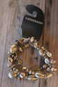 CATHERINES Antique Gold Tone 3 Strand Beads Stretc