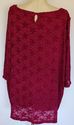 Plus Size 3X CATHERINES Wine Burgundy Lacey Occasi