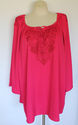 Plus Size 4X Pink MAGGIE BARNES Peasant Style Embr