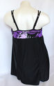 Plus Size 46DD 2X Black Purple CATHERINES Empire-W