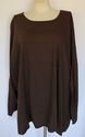 Plus Size 6X Dark Brown ALL AMERICAN COMFORT Crewn