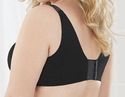 38DDD BRA - PLUS SIZE BLACK SERENADA BACK SMOOTHER