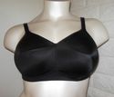 38DDD BRA - PLUS SIZE BLACK SERENADA BACK SMOOTHER