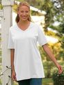 Plus Size 5X White SUPREMA CATHERINES V-Neck Satin