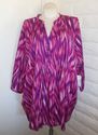 Plus Size 4X Purple Pink LIZ & ME Button Placket P