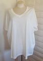 Plus Size 4X Ivory VENEZIA (LANE BRYANT) V-Neck Sh