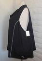 PLUS SIZE 4XWP Black LIZ & ME White Piping Zipper 