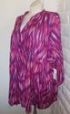 Plus Size 4X Purple Pink LIZ & ME Button Placket P