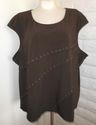 Plus Size 4X Brown RUSSELL KEMP Tiered Brads Cap S