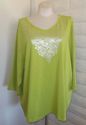 Plus Size 4X Lime Green LIZ & ME Sparkly Jewels Si