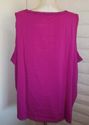 Plus Size 5X Pink SUPREMA Shirred Lacey Trim Sleev