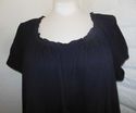 Plus Size 26W 28W 3X Black LANE BRYANT Peasant Sty