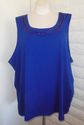 Plus Size 5X Royal Blue LIZ & ME Beads Scoop Neckl