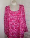 Plus Size 5X Pink CACIQUE Long-Sleeves Cotton Loun