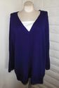 Plus Size 4X Royal Blue CATHERINES Layered-Look Lo